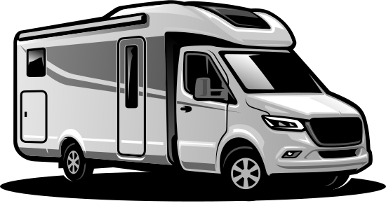 motorhome blanco moderno